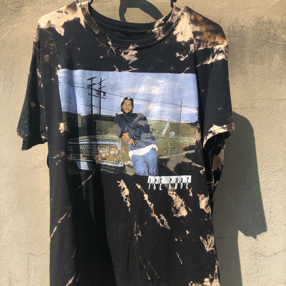 Vintage Ice Cube bleach dyed T-shirt